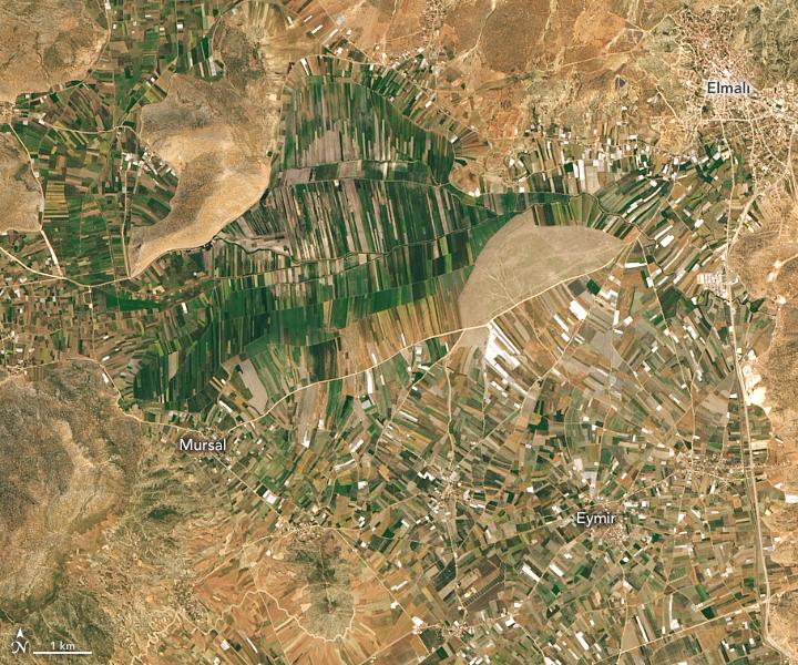 The farming district of Antalya, Turkey