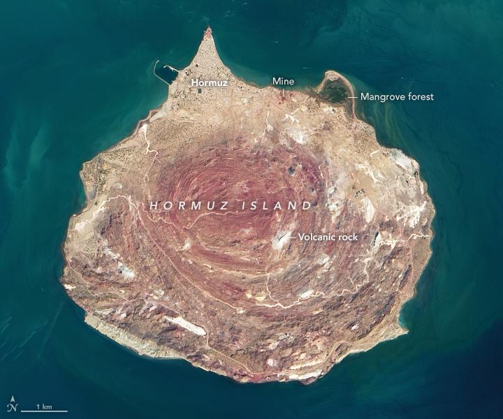 Hormuz Island off the coast of Iran