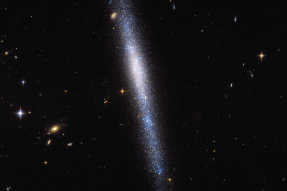Hot blue stars illuminate the galaxy UGCA 193
