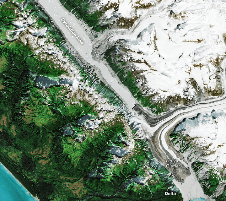 Lituya Bay on the southeastern coast of Alaska
