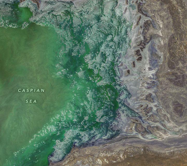 Climate change is shrinking the Caspian Sea