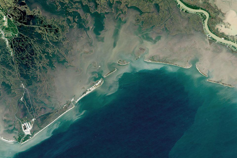 The Barataria Bay in Louisiana