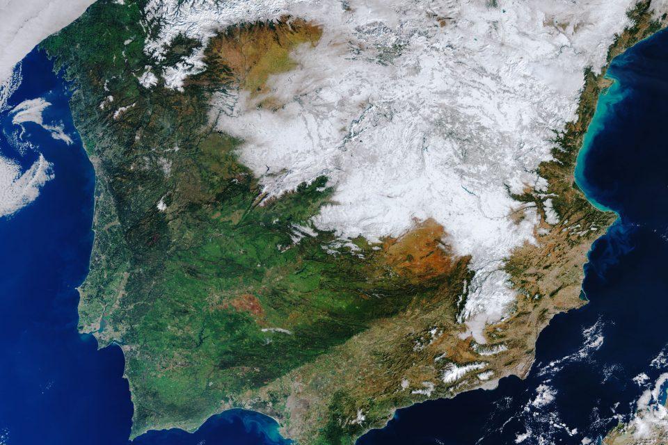 Snow cover persists in Spain after Storm Filomena