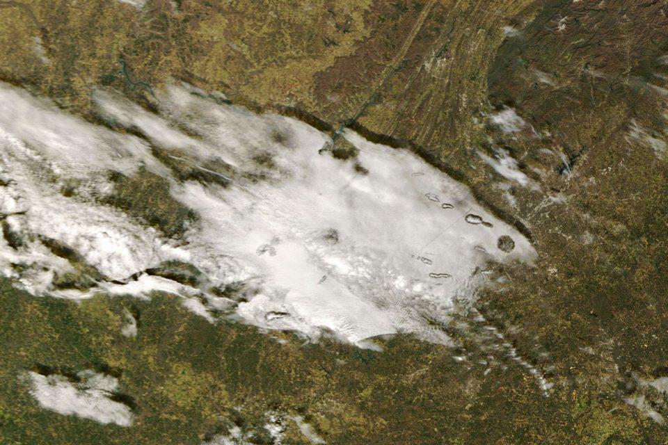 Fallstreak holes over Atlanta, Georgia