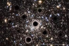 Small black holes found in the center of nearby stellar system