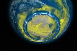 Scientists continuously monitor ozone-depleting gases
