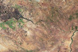 The city of Lusaka in south-central Africa