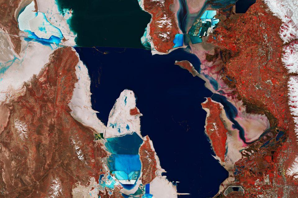 Great Salt Lake in northern Utah