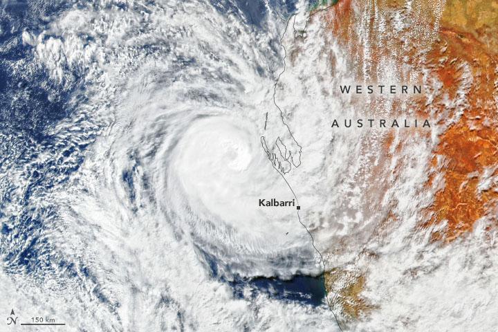 Tropical Cyclone Seroja approaches Western Australia
