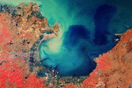 Laizhou Bay in the Bohai Sea