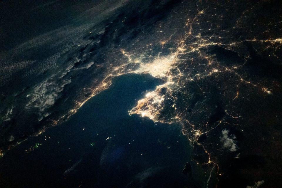 The city lights of Bangkok, Thailand