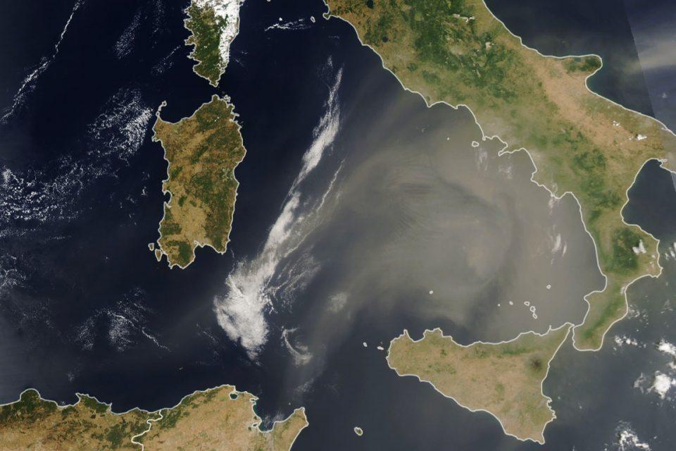 Saharan dust arrives in Europe