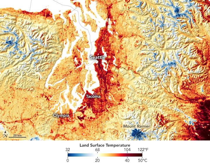 Once in a 1,000-year heatwave strikes the Pacific Northwest