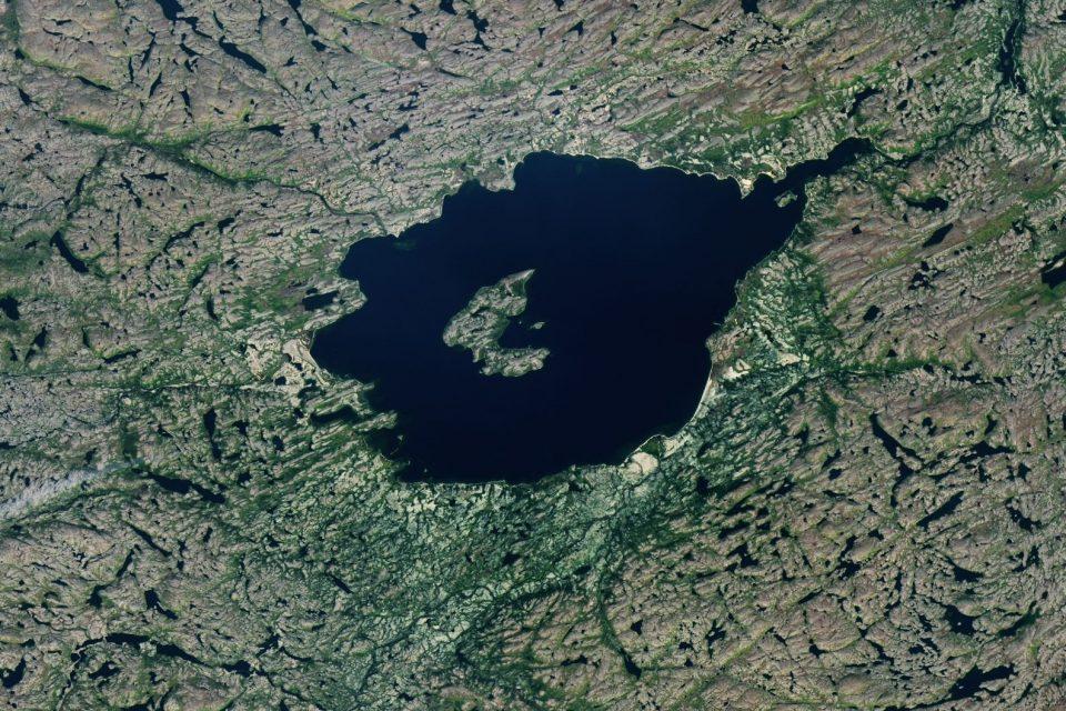 Mistastin Lake in Labrador, Canada