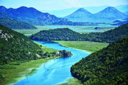 Panorama,Of,A,Winding,River