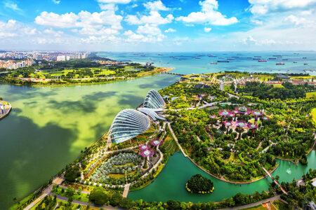 Bird,Eyes,View,Of,Singapore,City,Skyline,In,Singapore.