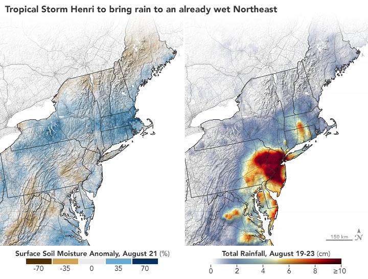 Tropical Storm Henri dumped months of rainfall in just a few days