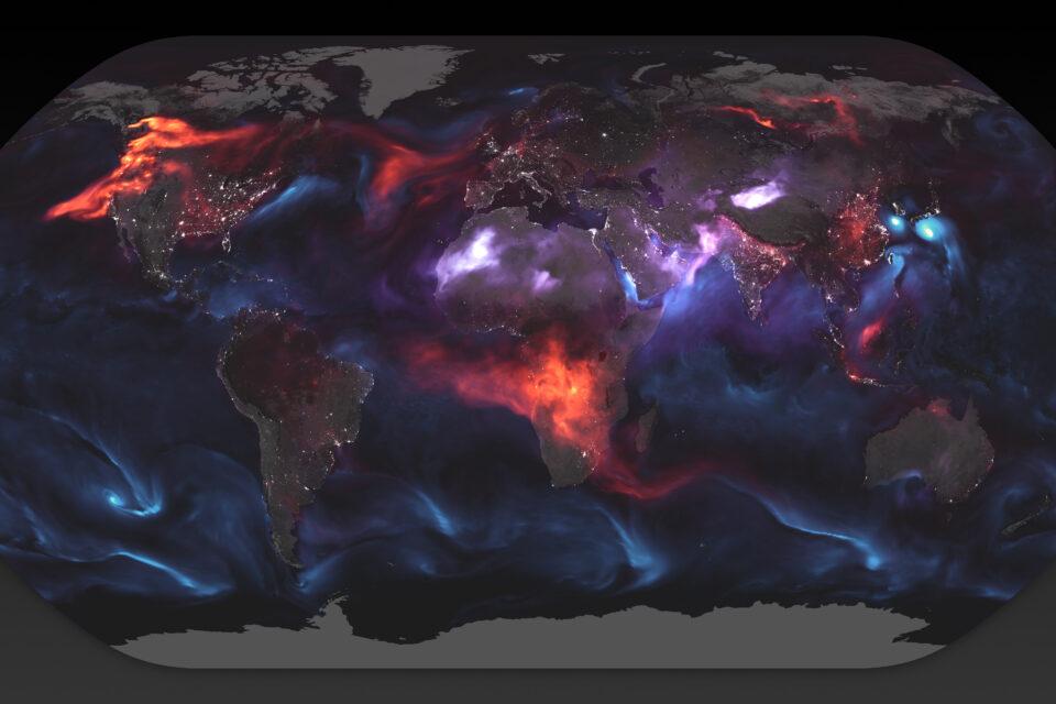 9. Aerosol aurora over Earth