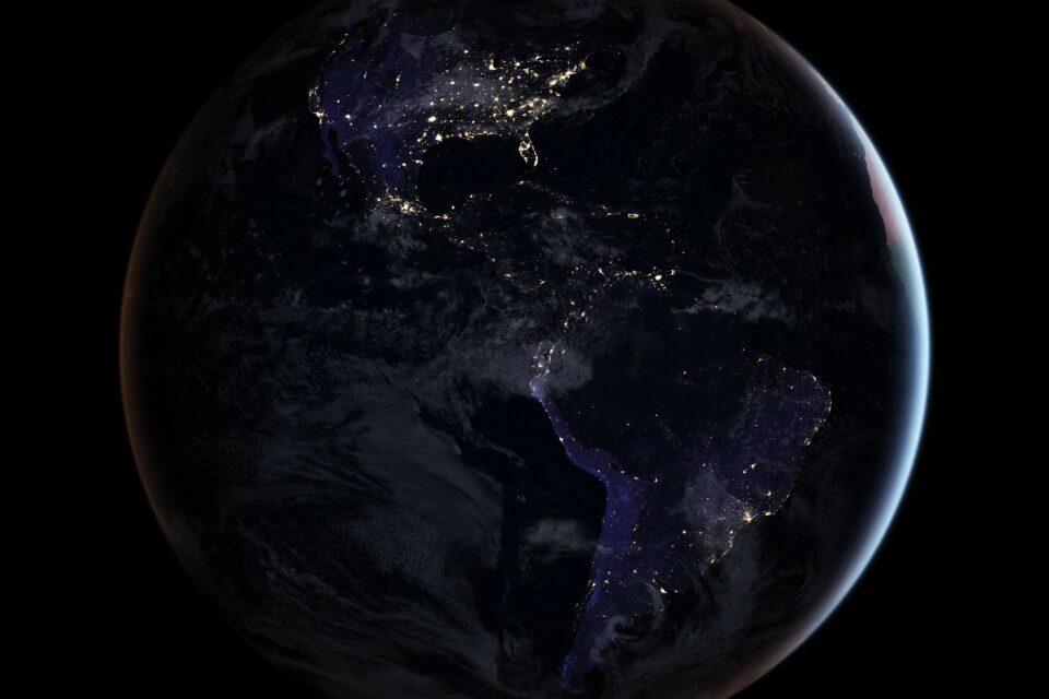 18. The Western Hemisphere in the dark