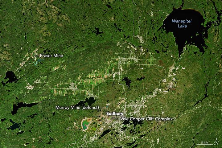 The Sudbury Basin in southeastern Ontario