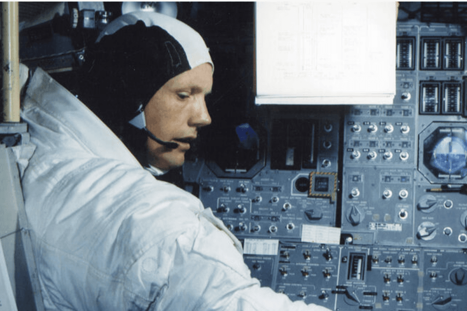 Aldrin was responsible for communicating Eagle’s navigation data at the time to mission control