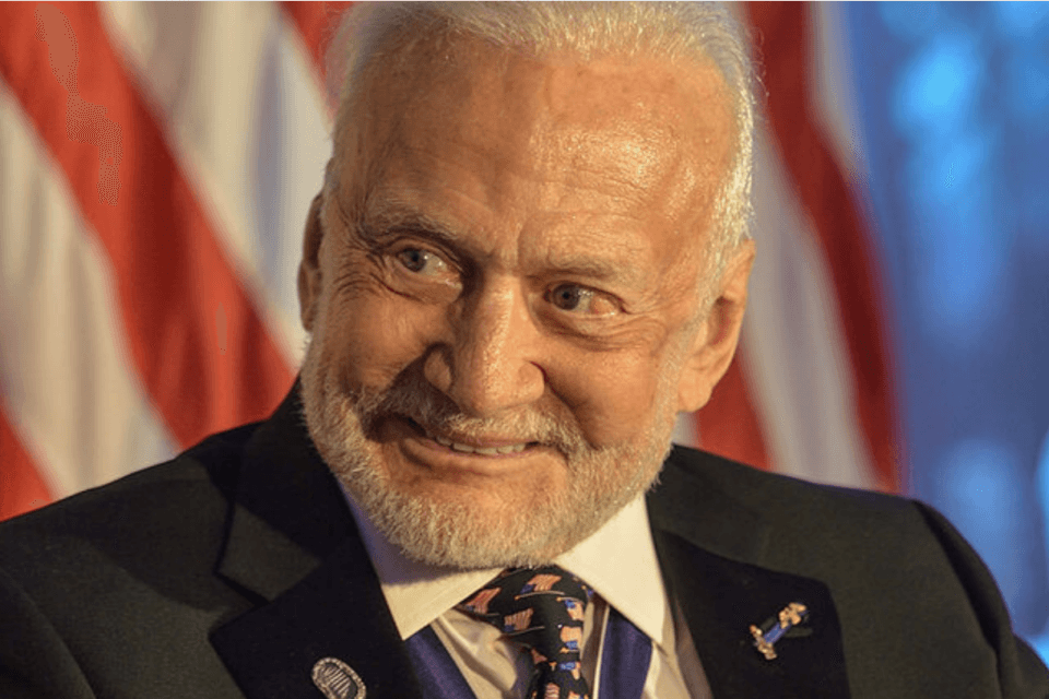 Buzz Aldrin at Los Angeles’ Ronald Reagan Presidential Library