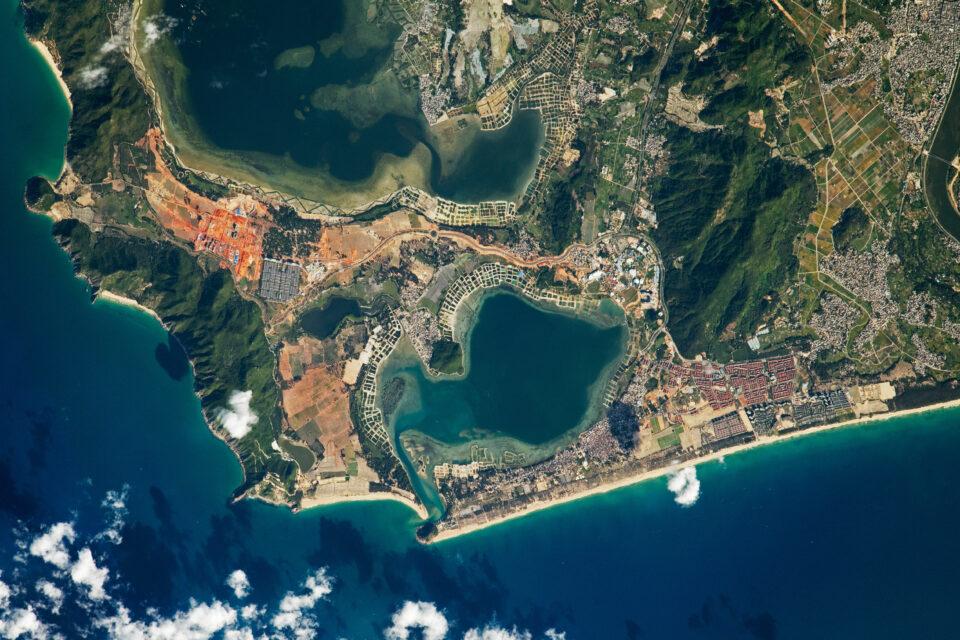 The island of Hainan in the South China Sea