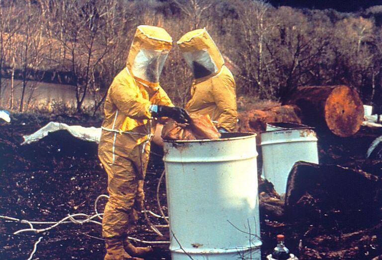 Dumping radioactive waste