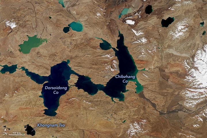 Lack of snow and ice on the Tibetan Plateau