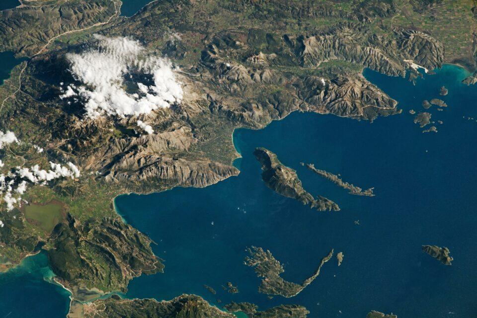 The Acarnanian Mountains on the Balkan Peninsula