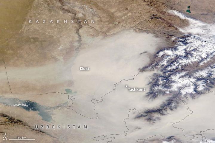 Unprecedented dust storm engulfs Tashkent, Uzbekistan
