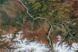 Fairbanks, Alaska in the central Tanana Valley