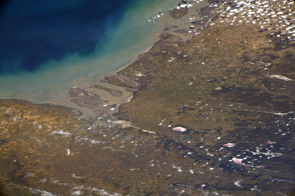 First Earth observation images from the Cosmic Kiss