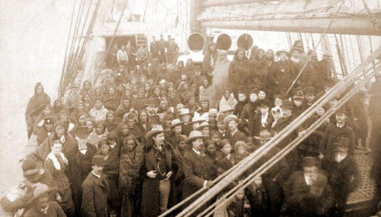 Embarking for England