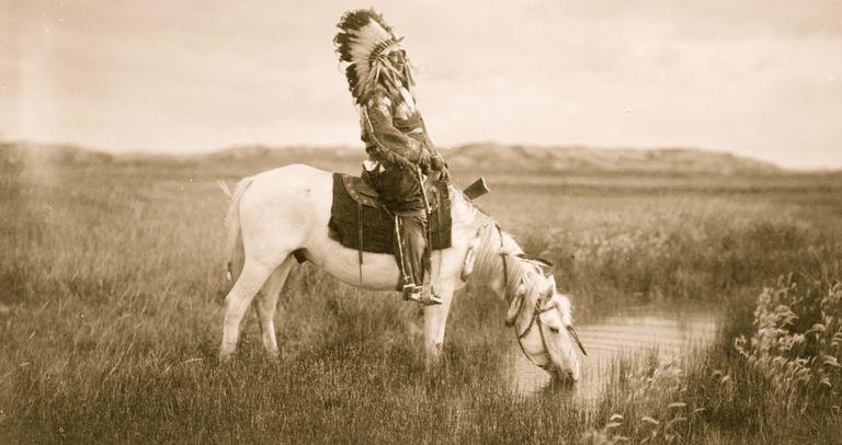 Red Hawk and his Horse