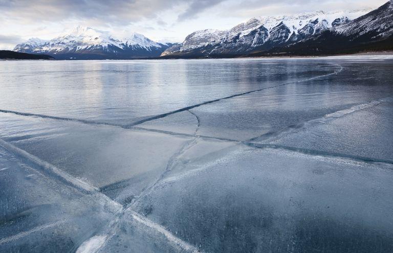 Frozen Mountain Lake