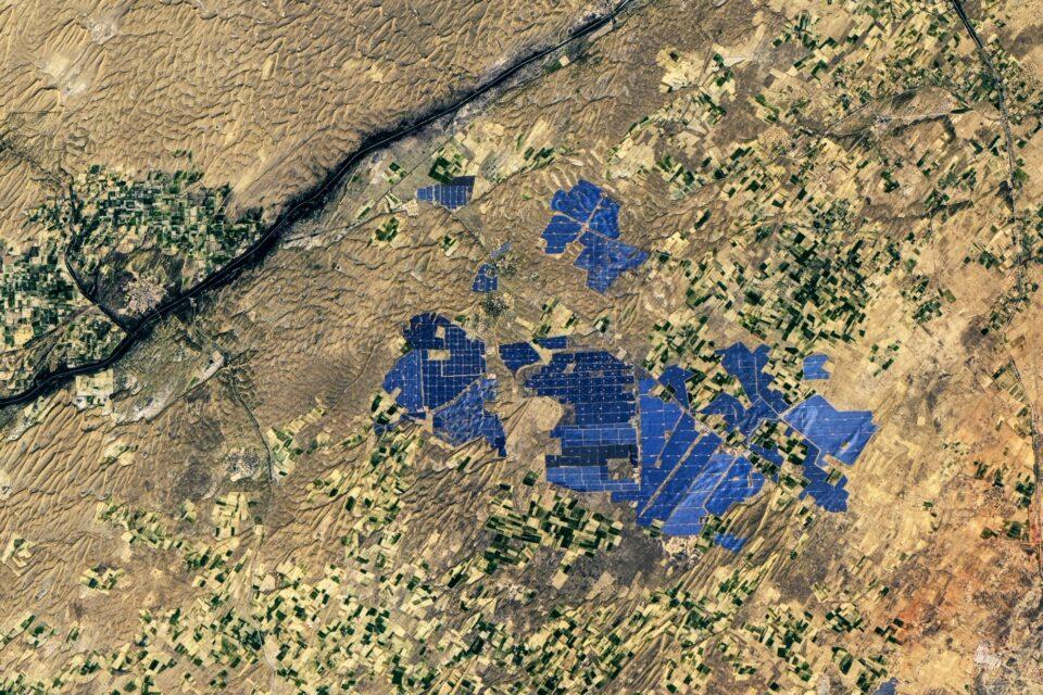 Bhadla Solar Park in northwestern India