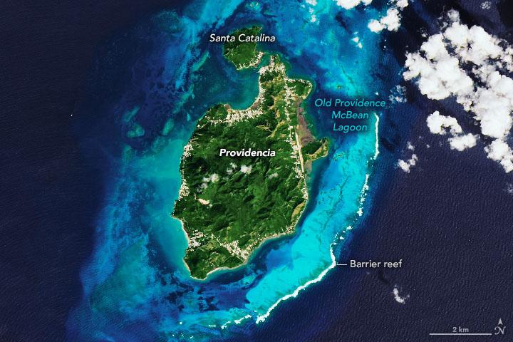 Providencia in the southwestern Caribbean Sea