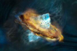 New clues about the dramatic outburst of a distant galaxy