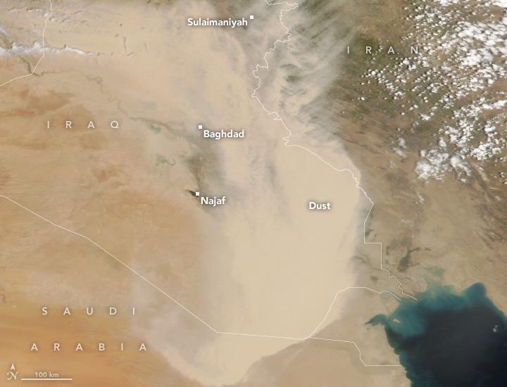 Iraq faces an increasing number of severe dust storms