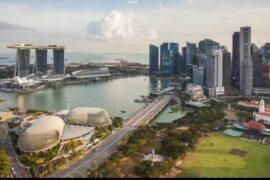 The modern island-nation of Singapore