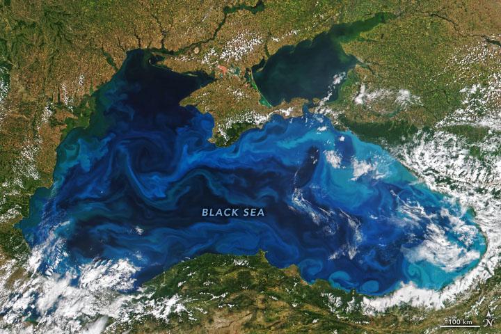 Vibrant colors brighten the Black Sea