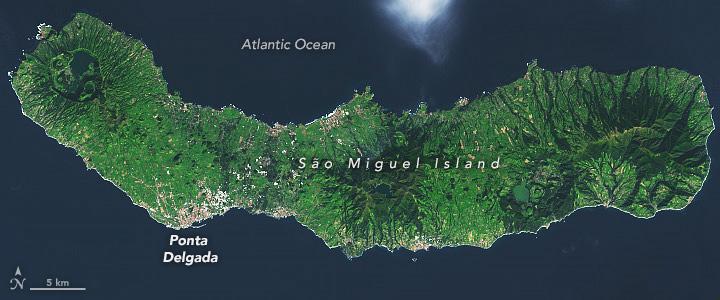 São Miguel, the largest of the Azores islands