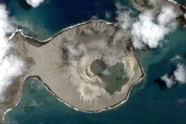 The death of an island, captured by satellites