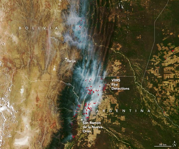 Fires in Argentina fueled by unusually dry conditions