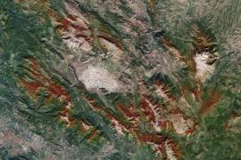 Fucino Valley in central Italy