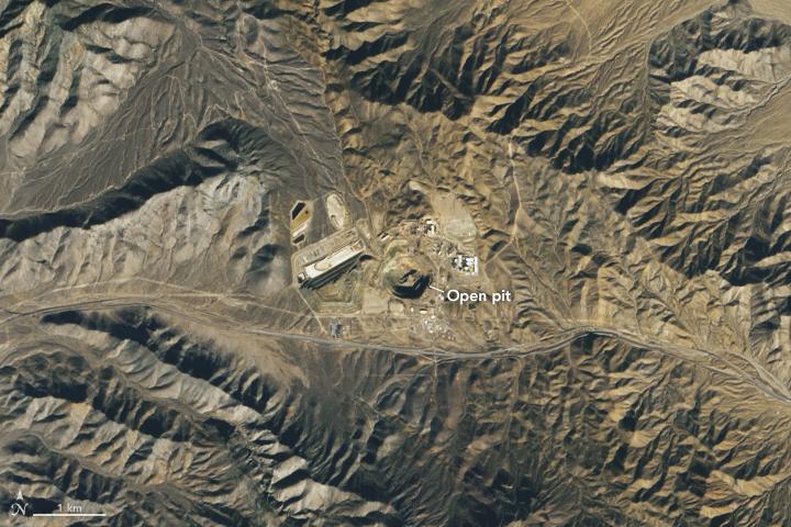 Mountain Pass Mine in southeastern California 