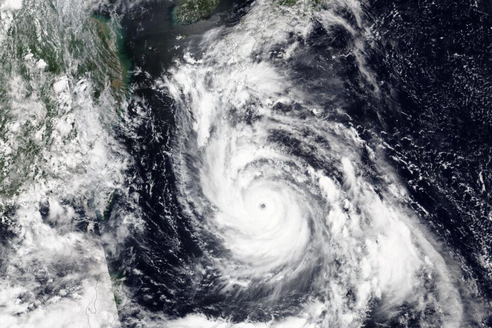 Typhoon Khanun is charging toward Okinawa 