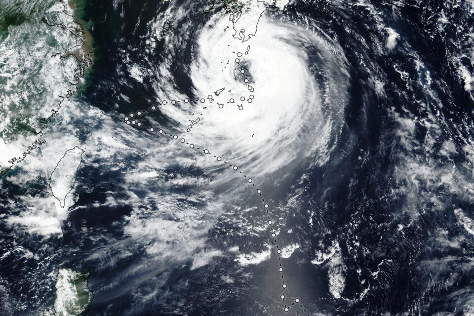 Tropical Cyclone Khanun moves toward South Korea