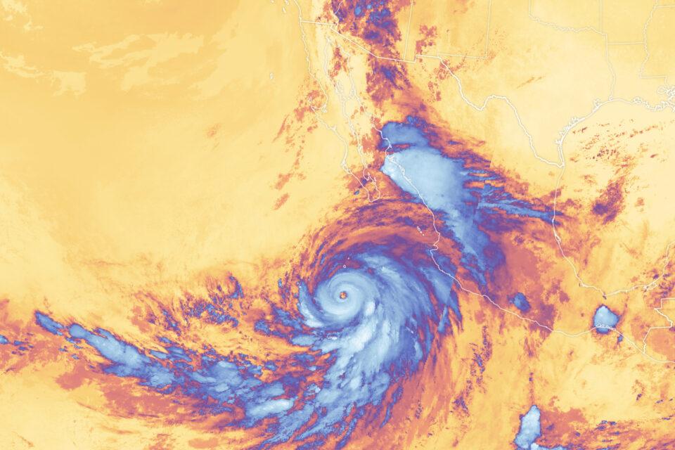 Hurricane Hilary approaches the Baja California peninsula